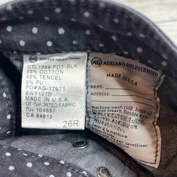 AG Adriano Goldschmied Polka Dot Jeans Size 26R - Picture 5 of 5